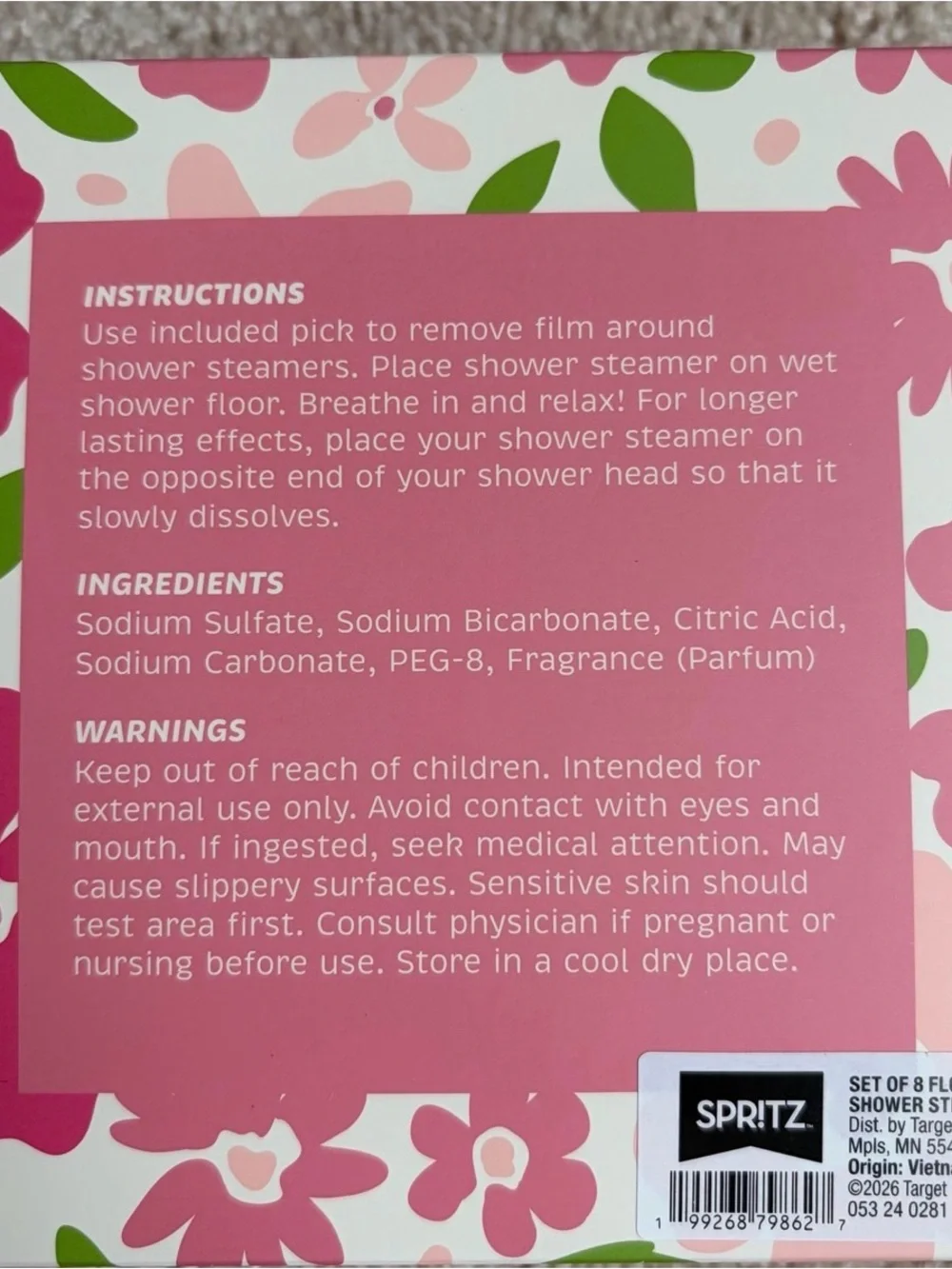 New Shower Steamers Peony & Citrus